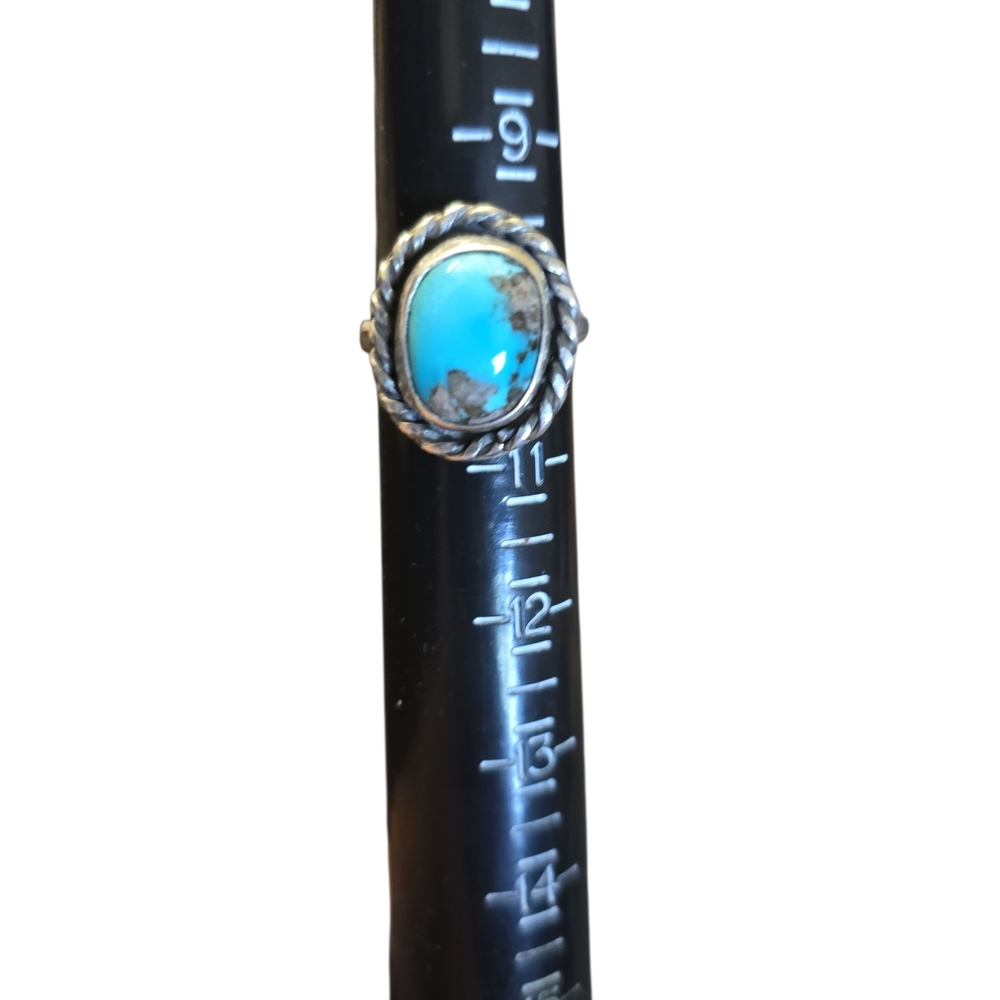 Blue Silver Ring
